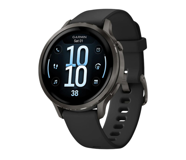 GARMIN Venu 4 Slate 41mm z czarnym paskiem 010-03013-02 - 1363883 - zdjęcie